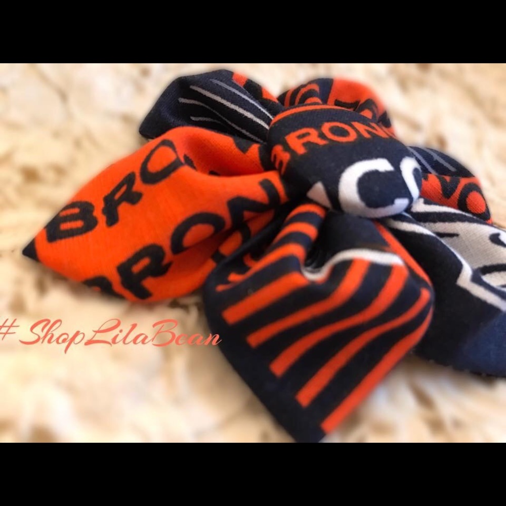 Broncos NFL hair flower